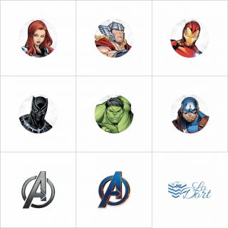 Sugar Stamps - A4 - Marvel Avengers - nejméně 48 ks na archu - 00167