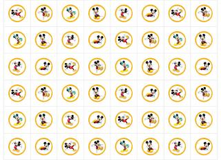 Sugar Stamps - A4 - Mickey Mouse - 48 ks na archu - 00148