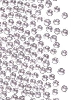 Zdobící perly - Stříbrná - 20g