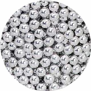 Zdobící perly - Stříbrná - Malé 4mm - 24029 - 25g