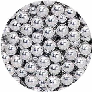 Zdobící perly - Stříbrná - Střední 6mm - 24028 - 25g
