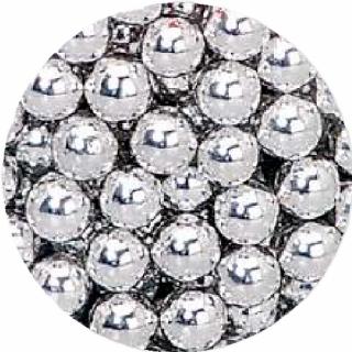 Zdobící perly - Stříbrná - Velké 8mm - 24026 - 25g