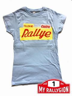 tričko Rallye retro dámské Barva: Světle modrá, Velikost: M