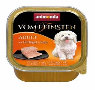 ANIMONDA paštika ADULT - drůbež, telecí pro psy 150g + výhodné balení Hmotnost (g/kg): 1ks (150g)