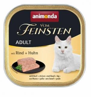 ANIMONDA paštika ADULT - hovězí, kuřecí pro kočky 100g + výhodné balení Hmotnost (g/kg): 1ks (100g)