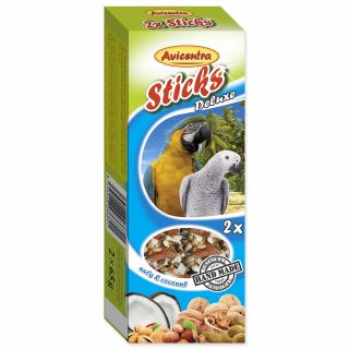 Avicentra Tyčinky pro velké papoušky - Ořech + med + kokos 2ks