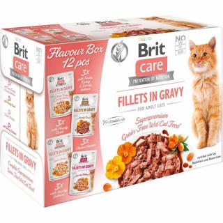 Brit Care Cat Fillets Gravy Flavour box 4x3psc(12x85g)