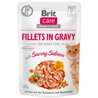 Brit Care Cat Fillets in Gravy Turkey&Salmon 85g
