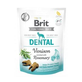 Brit Care Dog Functional Snack Dental Venison 150g  Lahodné a výživové masové pamlsky pro psy
