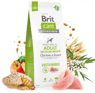 Brit Care Dog Sustainable Adult Medium Breed Chicken & Insect Hmotnost (g/kg): 12kg