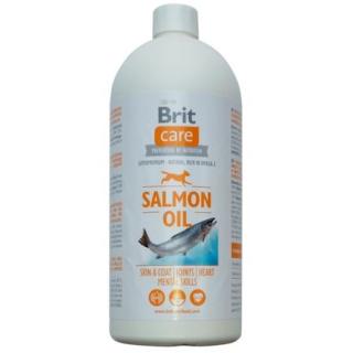 Brit Care Lososový olej 1000ml  100% přírodní lososový olej je superpremiový doplněk stravy pro psy