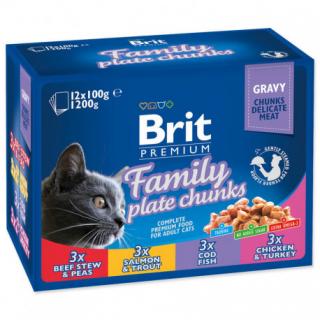 Brit Premium Cat kapsa Family Plate 1200g (12x100g)