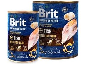 Brit Premium Dog by Nature konzerva Fish & Fish Skin  masové kvalitní konzervy pro psy Hmotnost (g/kg): 400g