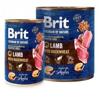 Brit Premium Dog by Nature konzerva Lamb & Buckwheat  masové bezobilné konzervy pro psy Hmotnost (g/kg): 400g