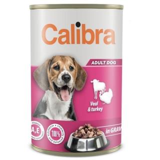 Calibra Dog konzerva Veal&turkey in gravy 1240g