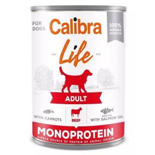 Calibra Dog Life  konzerva Adult Beef with carrots 400g