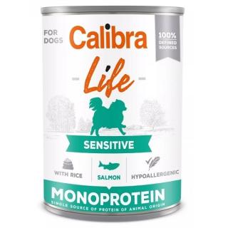 Calibra Dog Life  konzerva Sensitive Salmon with rice 400g