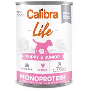 Calibra Dog Life  konzervas Puppy&Junior Chicken&rice 400g