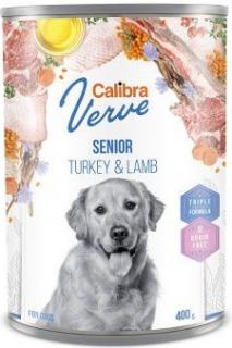 Calibra Dog Verve konzerva GF Senior Turkey&Lamb 400g