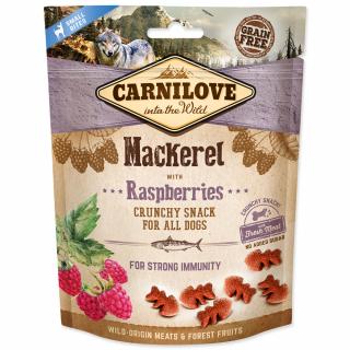 Carnilove Dog Crunchy Snack Mackerel&Raspberries 200g  Lahodný pamlsek z makrely s malinami, přírodním zdrojem antioxidantů pro silnou imunitu. Vhodný…