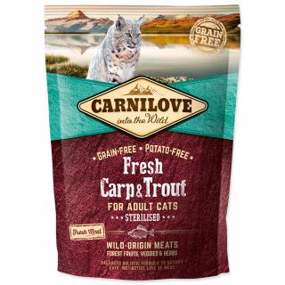 CARNILOVE Fresh Carp & Trout Sterilised for Adult cats (400g)