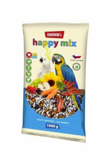 Darwin's Velký Papoušek Happy mix 1kg  sleva 2% při registraci