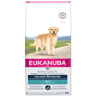 EUKANUBA Golden Retriever 12kg  + Dárek 2x masová kapsička 100g