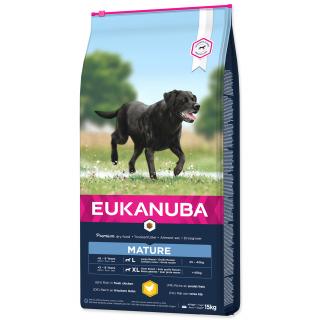 EUKANUBA Senior Large & Giant Breed 15kg  + dárek Hovězí masové paté 300g ZDARMA