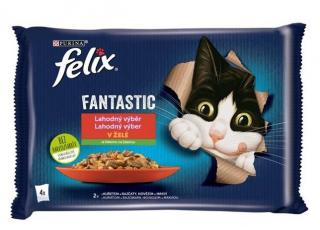 Felix cat kapsičky-Fantastic Multipack masový výběr +zelen. 4 x 85 g