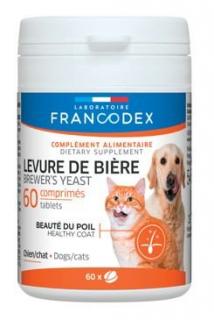 Francodex Brewer Yeast (pivovar. kvas) pes,kočka 60tab  sleva 2% při registraci