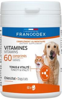Francodex Vitamins pes, kočka 60tab  sleva 2% při registraci