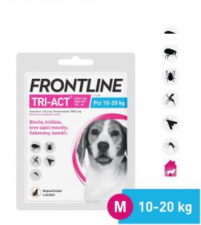 FRONTLINE TRI-ACT Spot On Dog M (10-20kg) 1x2 ml