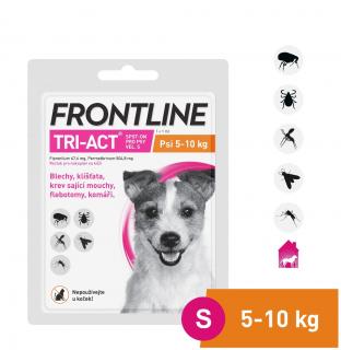 FRONTLINE TRI-ACT Spot On Dog S (5-10kg) 1x1ml