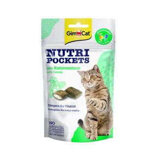 GimCat Nutri Pockets  s Catnipem 60g  Lahodný pamlsek pro kočky