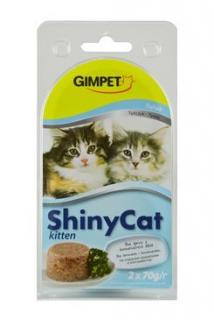 Gimpet kočka konzerva ShinyCat Junior kuře 2x70g