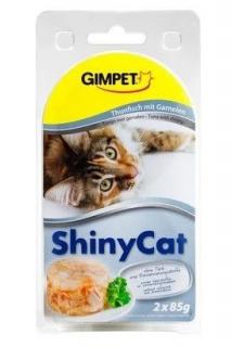 Gimpet kočka konzerva ShinyCat tuňák/krevety 2x70g