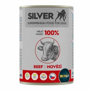 IRONpet Silver Dog Hovězí 100% masa, konzerva Hmotnost (g/kg): 400g