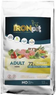 IRONpet TURKEY Mini Adult 1,5kg  Superpremiove bezobilné granule s vysokým podílem masa