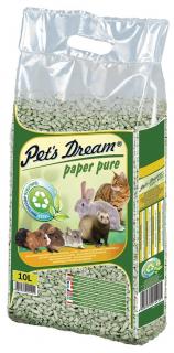 JRS Pet`s Dream Paper Pure - papírová podestýlka 10 l / 4,8kg