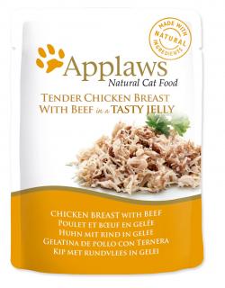 Kapsička Applaws Cat Chicken with Beef in Jelly 70g