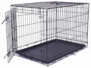 Klec DOG FANTASY skládací černá M 76 x 53 x 48 cm - 1x dveře