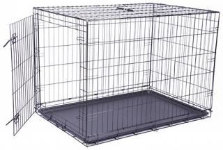Klec DOG FANTASY skládací pro psy černá XL 107 x 76 x 71 cm - 1x dveře