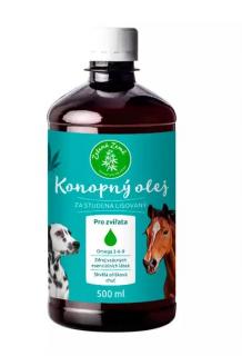 Konopný olej pro zvířata 500 ml