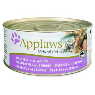 Konzerva Applaws Cat Mackerel and Sardine 70g