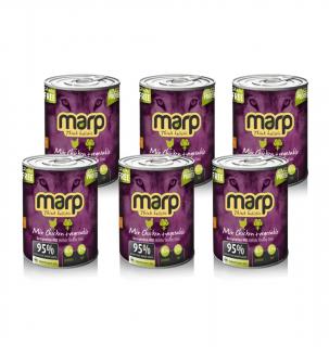 Marp Mix konzerva pro psy kuře+zelenina Hmotnost (g/kg): 6 x 400g