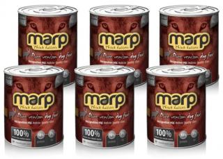 Marp Venison konzerva pro psy se zvěřinou  kvalitní holistické krmivo pro psy Hmotnost (g/kg): 6 x 400g