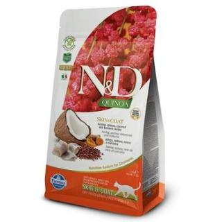N&D GF Quinoa CAT Skin&Coat Herring & Coconut Hmotnost (g/kg): 1,5kg
