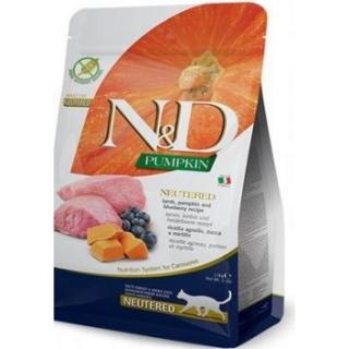 N&D Pumpkin CAT Neutered Lamb & Blueberry Hmotnost (g/kg): 300g