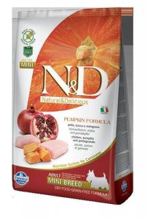 N&D Pumpkin DOG Adult Mini Chicken&Pomegranate Hmotnost (g/kg): 2,5kg