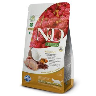 N&D Quinoa CAT Skin & Coat Quail & Coconut Hmotnost (g/kg): 1,5kg